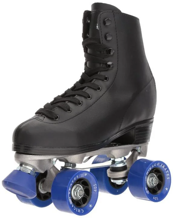 Vente éclair Patins à roulettes Quad Rink de style moderne classique de qualité supérieure en noir.