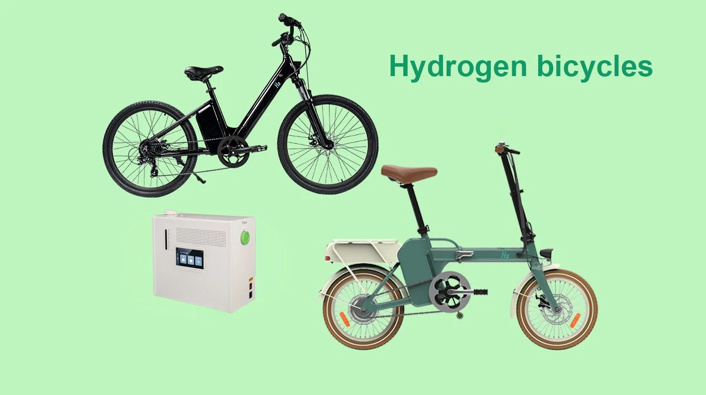 Blue&Red Hydrogen Powered Folding Bike Hydrogen Fuel Cell system E-Bike