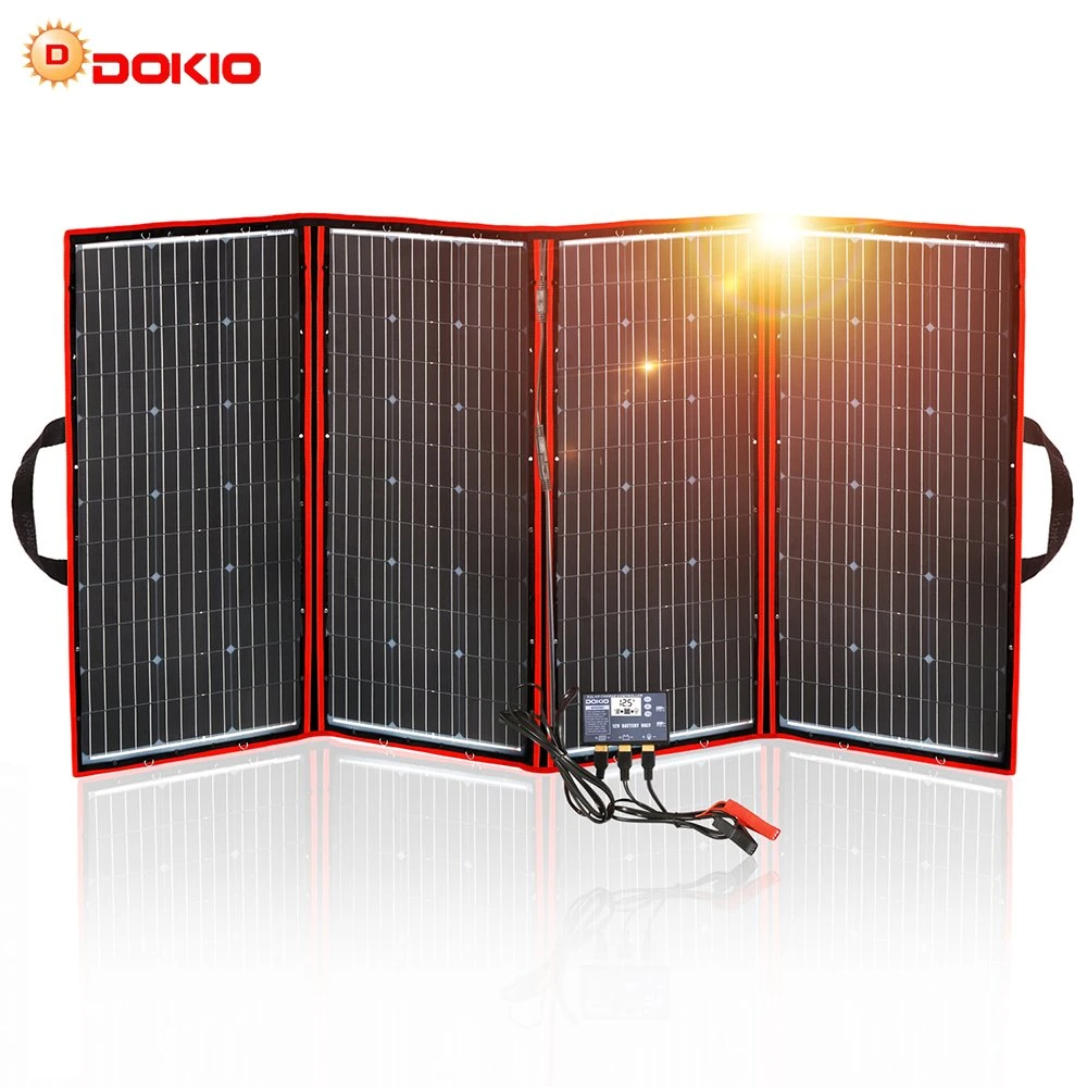 320W 18V Flexible Foldable Solar Panel Kit Come with 12V 10A Charge Controller