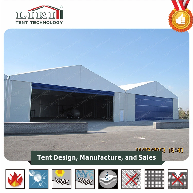 Aircraft Hangar Tent with Big Rolling Door for Hangar and Helicopter