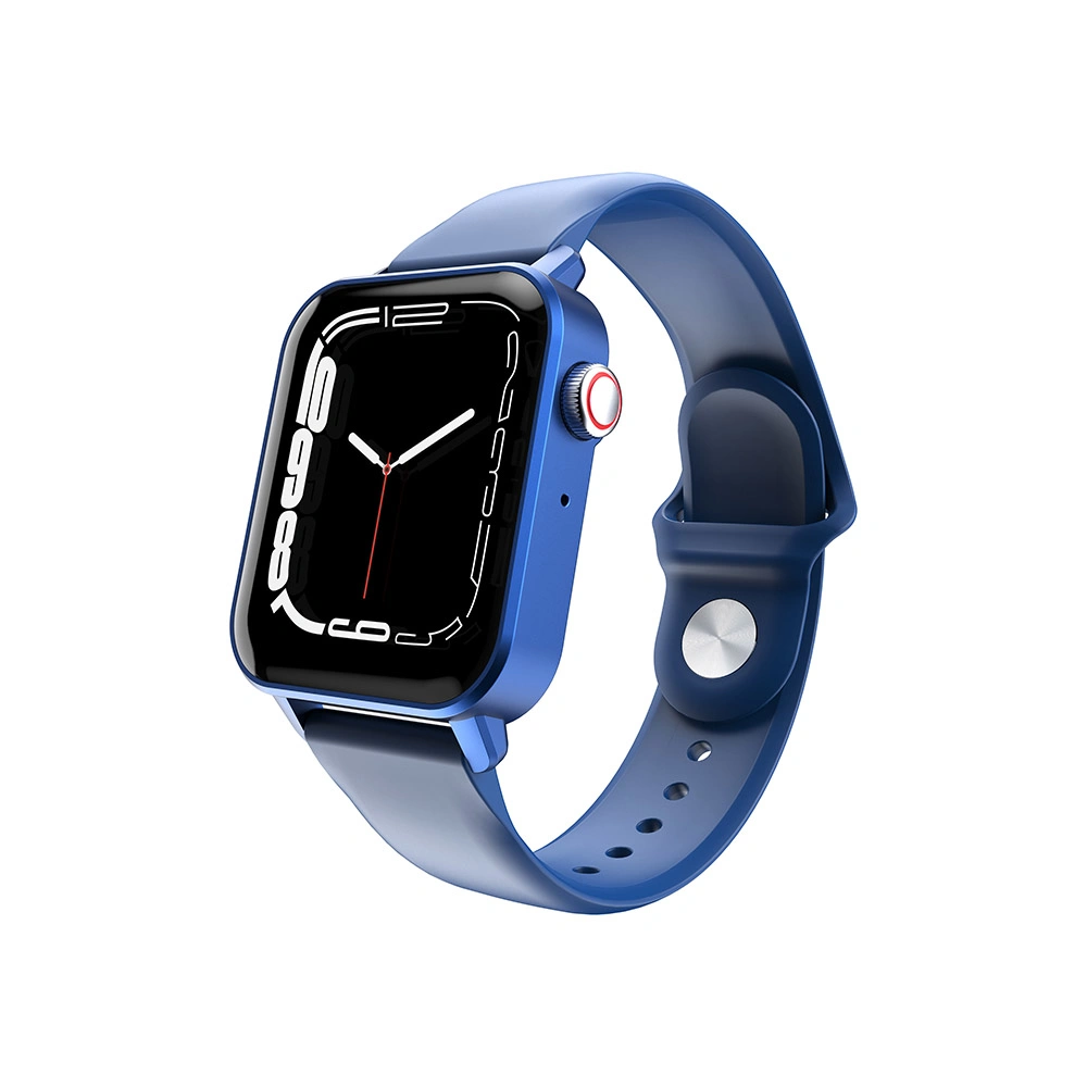 شاشة لمس مقاس 1.69 بوصة IP67 درجة حرارة SmartWatch معدل نبضات القلب Blood مقياس الخطوات الرياضي لأكسجين الضغط BT Smart Automatic Watch