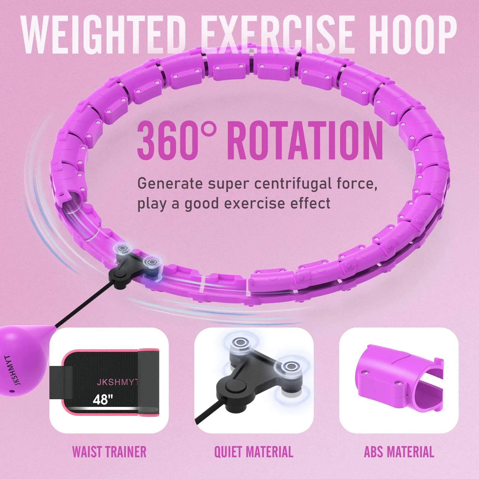 Wholesale/Suppliers Gym Adjustable Women Sports Equipment Weighted Smart Fitness Hula Hoop