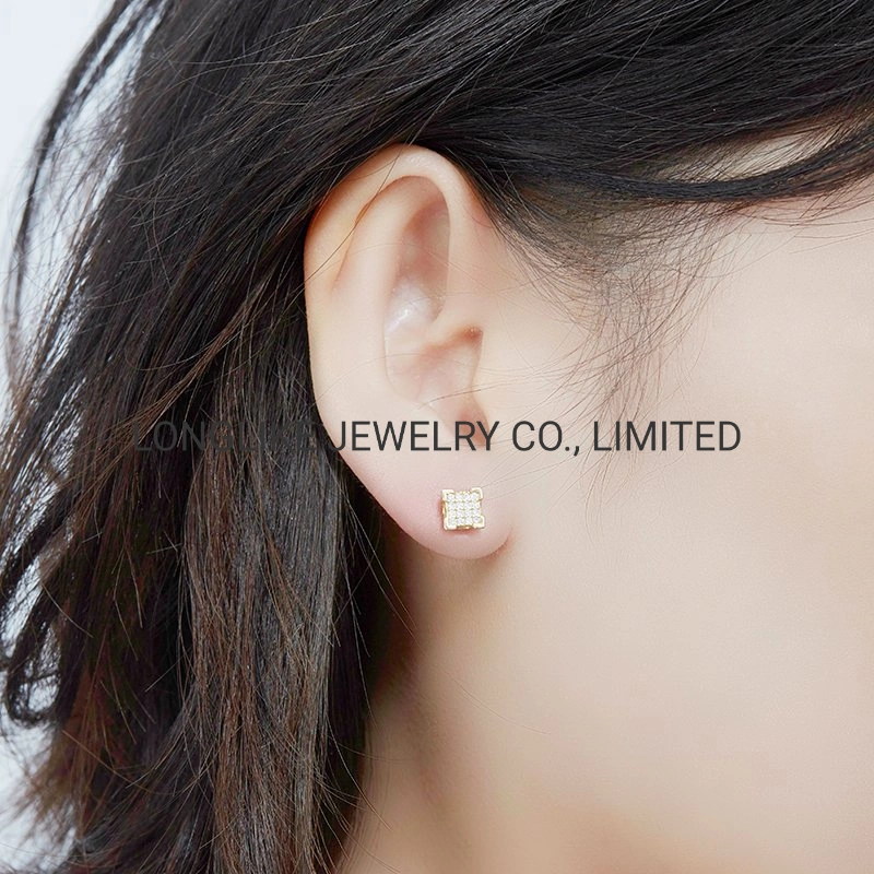 925 Sterling Silver Jewellery Wholesale/Supplier Dainty Silver Cubic Zirconia Earring Stud