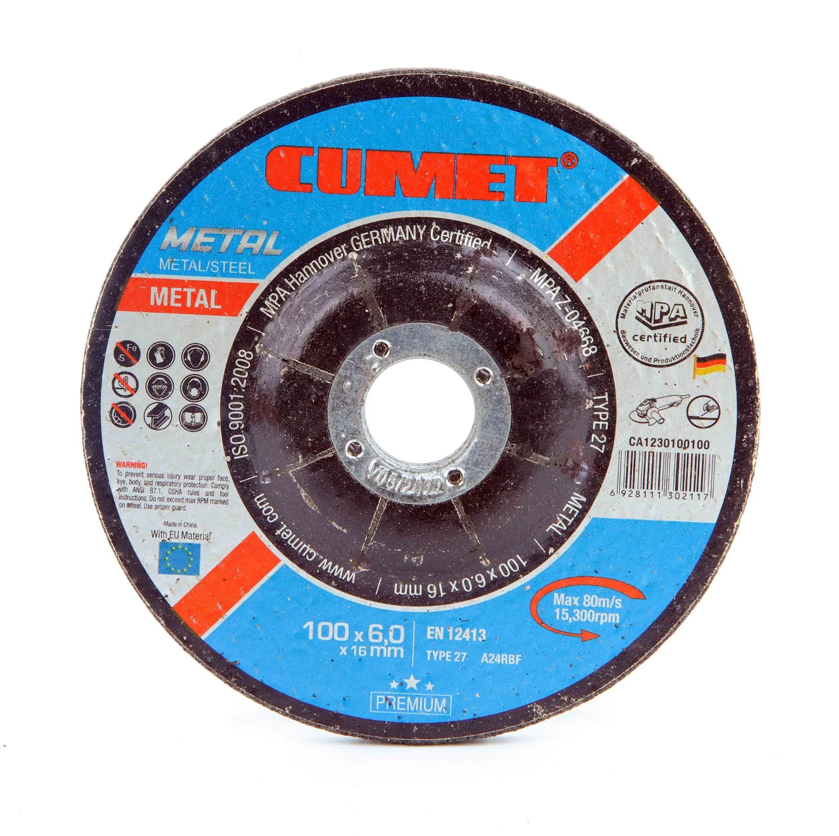 Low Price Cumet Customized T27A-100X6X22.2mm Diamond Tool Grinding Disc