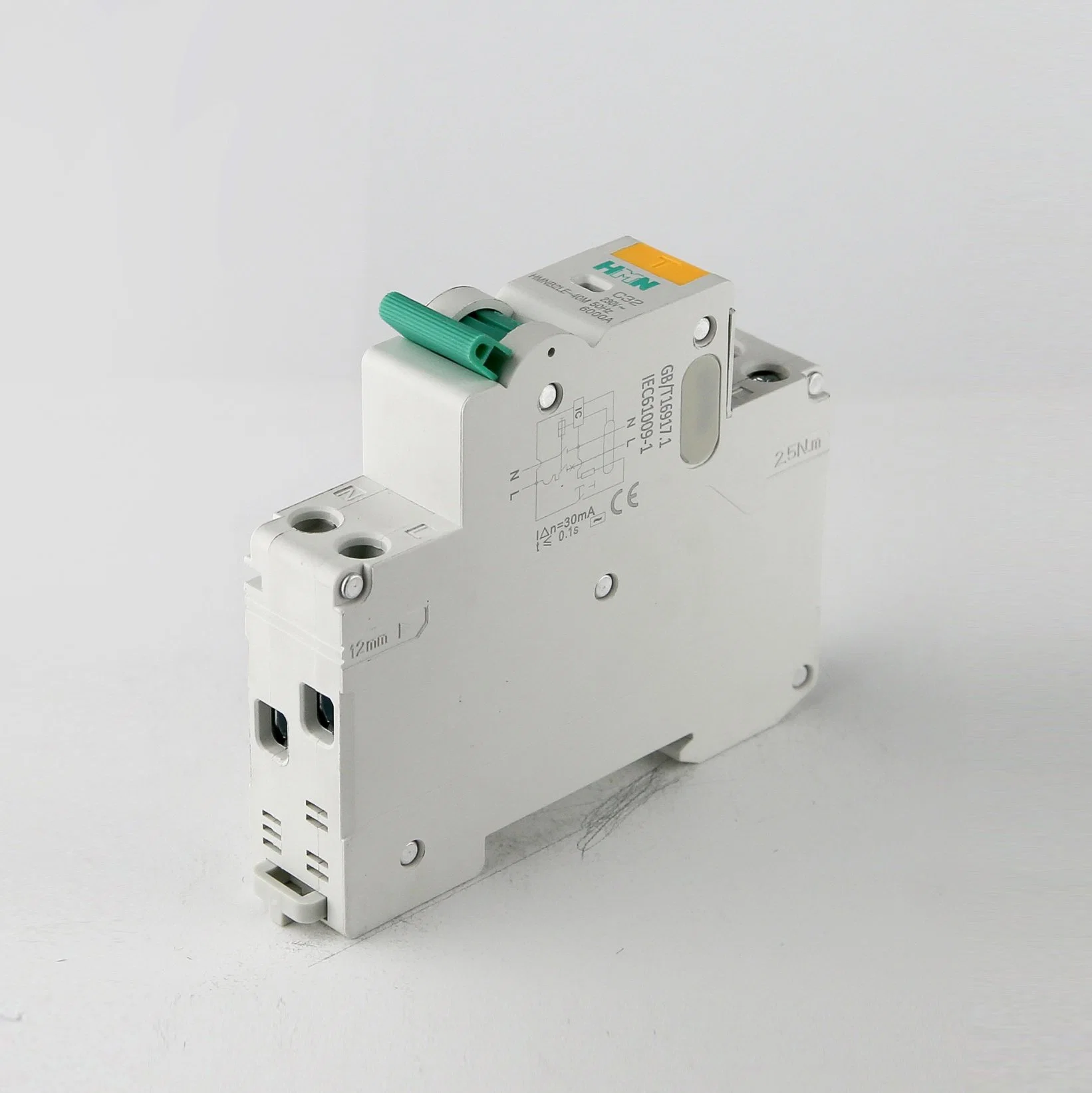 PA material Short Circult Protect 1P+N MCB mini Circuit Breaker