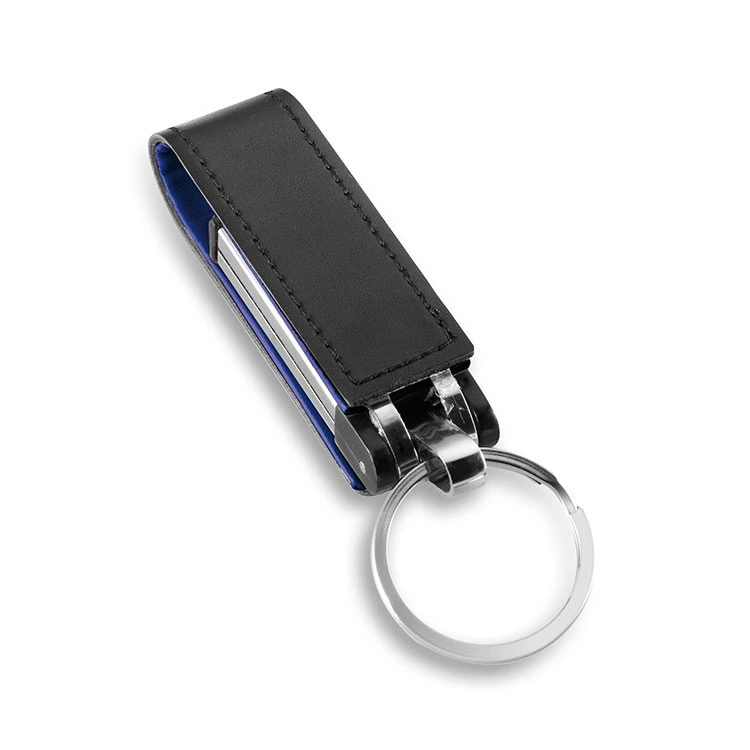 Leather USB Flash Drive with Metal Box Packing Promotional Gift USB