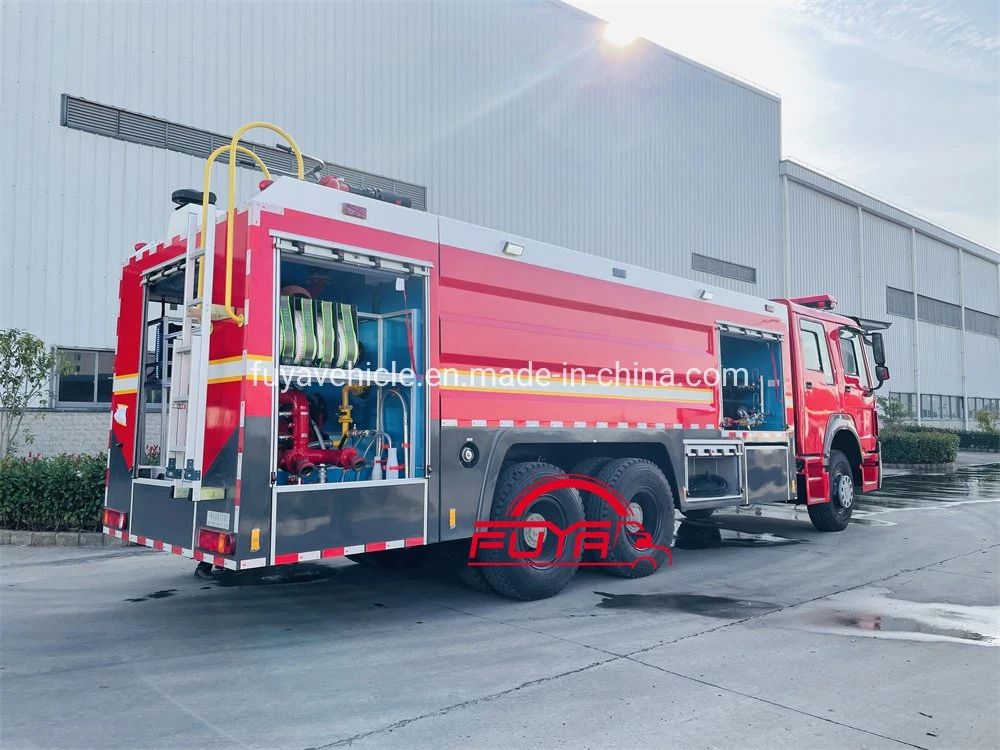 6X4 Cummines 550HP HOWO 14 Ton 14000 Liters Dry Powder Fire Extinguisher Truck