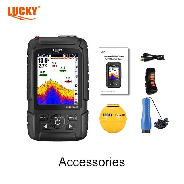 Lucky Fishing Sonar Fishfinder FF718licd-Laice 2.8 Inch DOT-Matrix Display