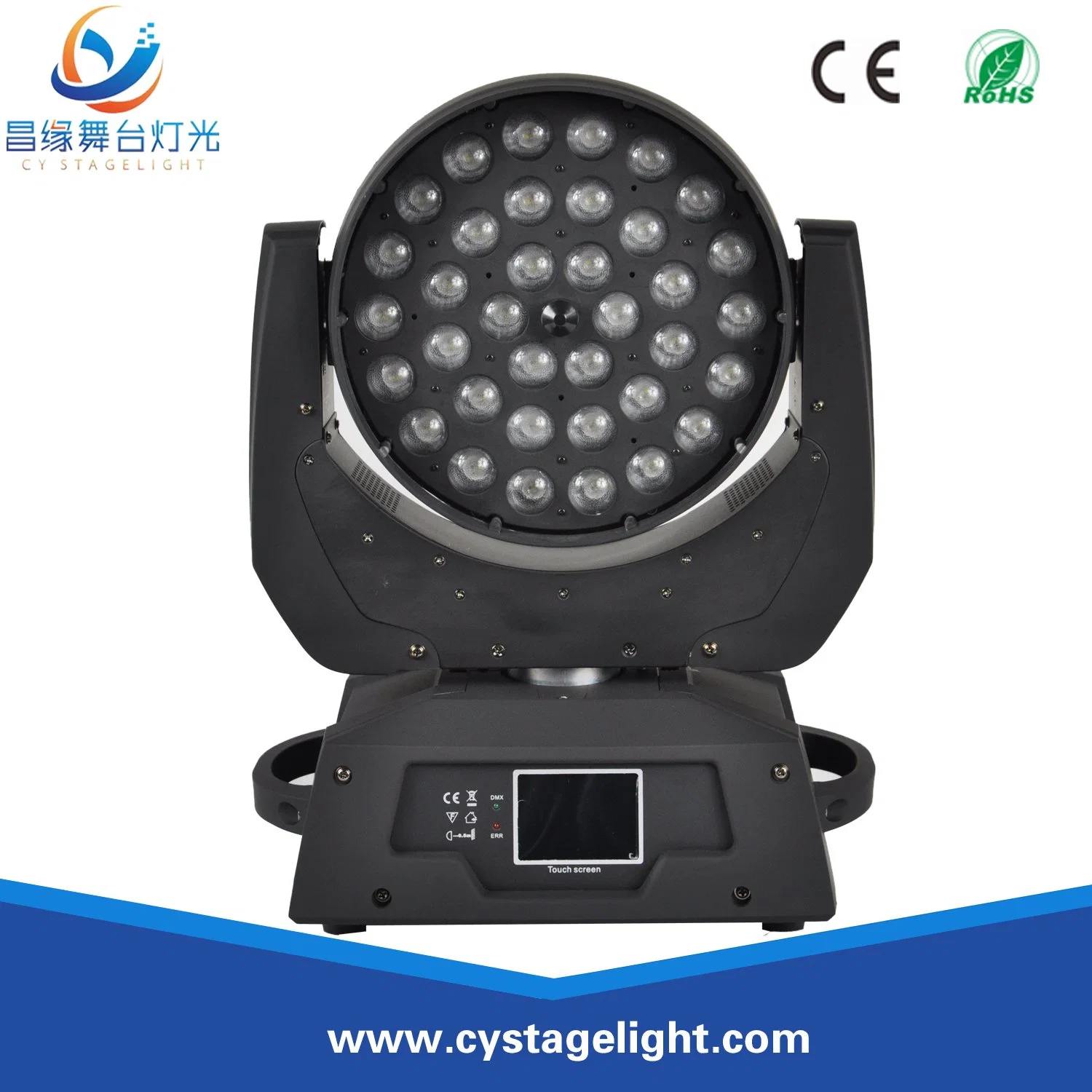 PRO DMX 4-in-1 RGBW 36X10 Zoom Wash LED Moving Head Stage Lighting