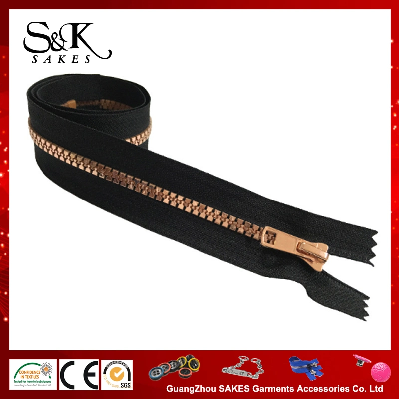 Customised 20# Large Size Plastic Zipper Vislon Zipper with Fancy Slider