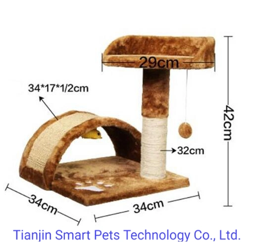 Luxury OEM DIY Cat Playing Scratching Pad Tree Pet Toy