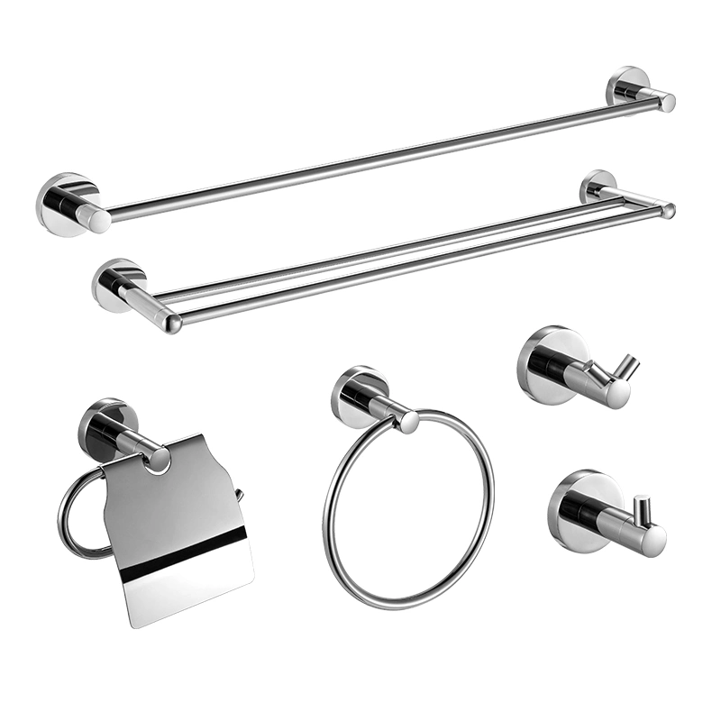 Commercial 304 Stainless Steel Hotel Bathroom Accessories Set