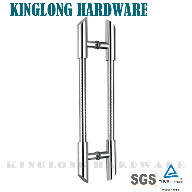 Stainless Steel Polished Double Side Tempered Glass Door Pull Handles