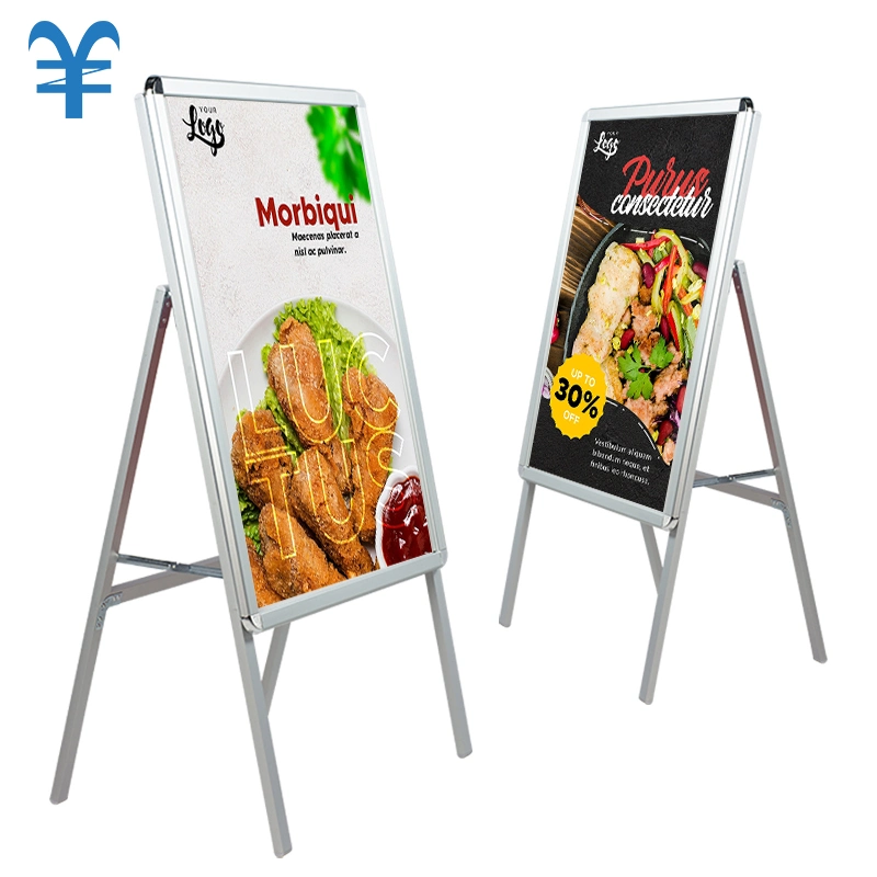 Aluminum Single Sided a Board Poster Stand Factory Cheap Public Display Poster Holder for Advertising