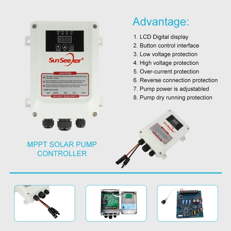 Deepwell Solar Pump Drip Irrigation Plastic Impeller Solar Pump with Panel Complete DC Pump in Thailand