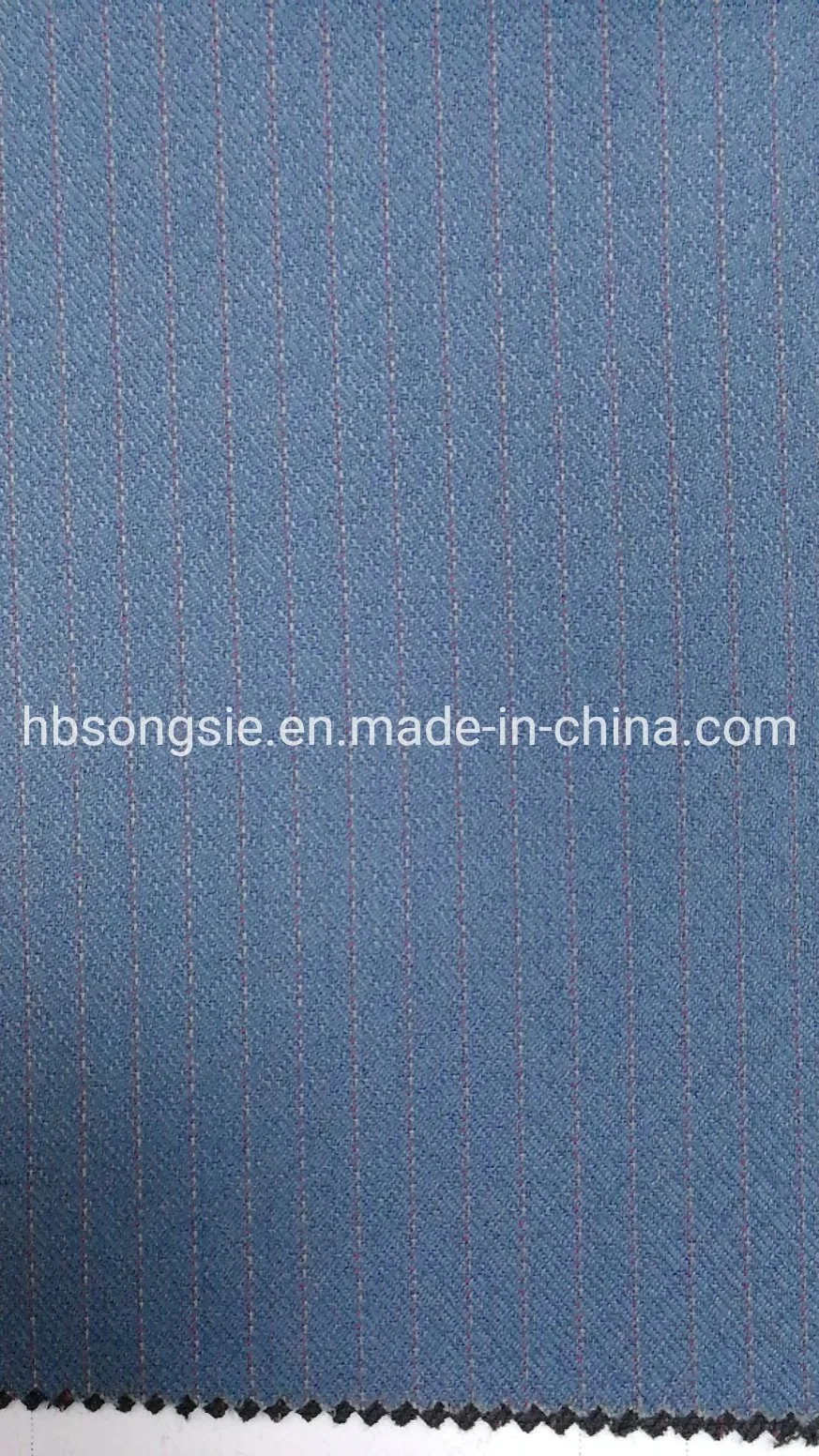 Cationic Viscose Stripe Tr Jacquard Fabric Suiting Fabric