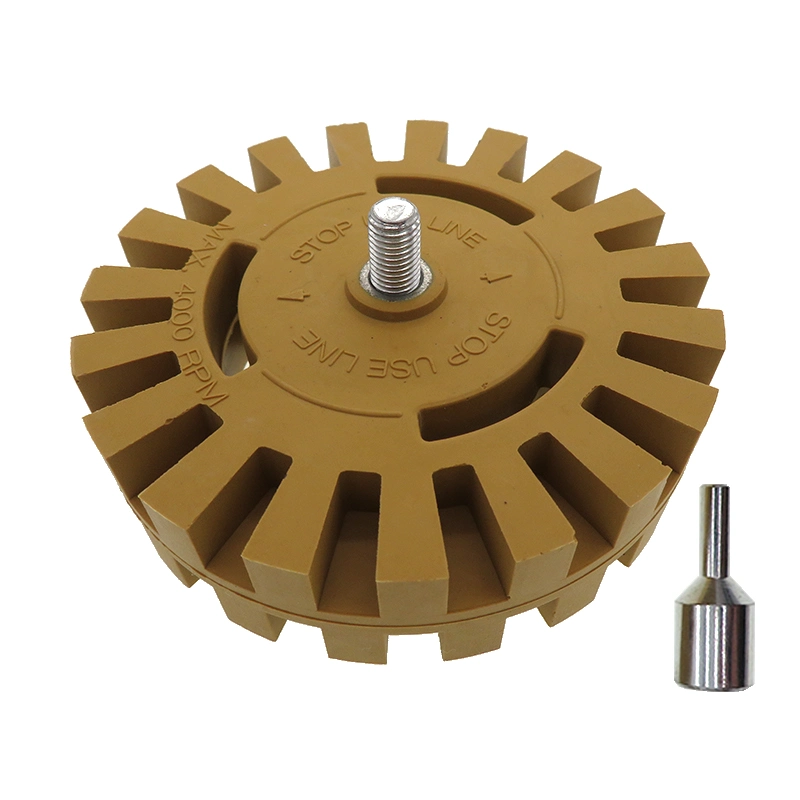 4inch 100mm Rubber Buffing Wheel for Drill with 1/4" Adapter