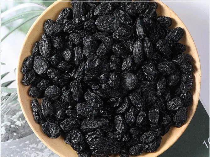 ISO Certification 100% Natural Products Factory Direct Sales Nature Fruit Dried Black Raisins From Uzbekistan