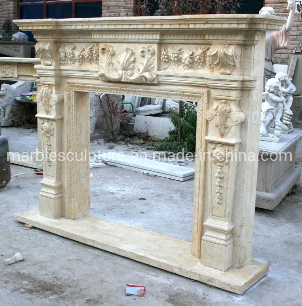 Natural Stone Custom Production Marble Fireplace (SY-MF318)