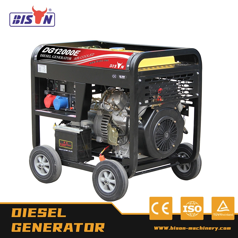 Gerador trifásico de 10 kVA Bison Silent Diesel Super silencioso gerador de fase única de potência de gerador de 10 kw AC