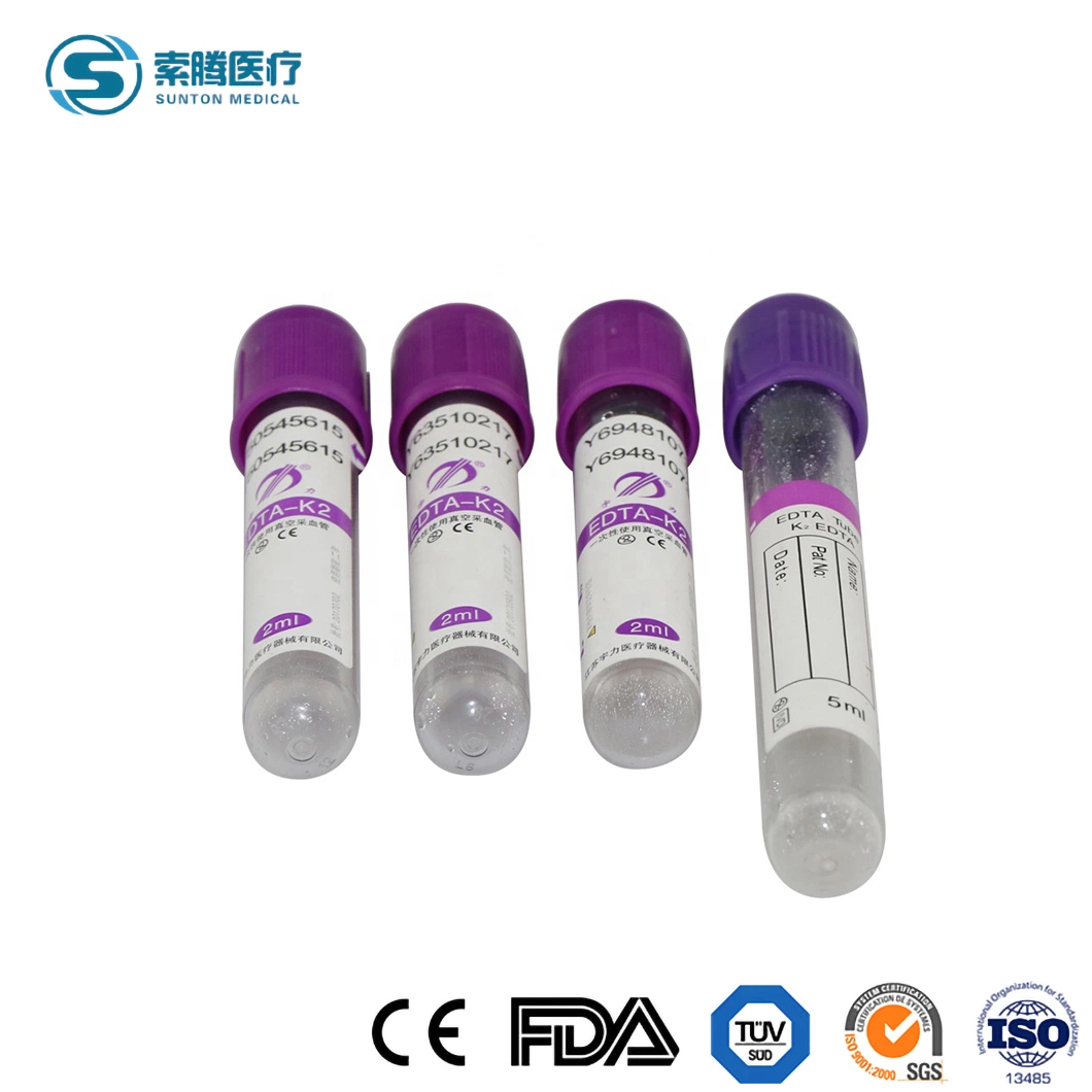 Sunton Sample Available Disposable Vacuum Blood Tube China Medical Use Vacuum Blood Collection Tube Factory Wholesale/Supplier Custom Oxalate Vacuum Blood Tube