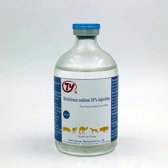 Le diclofénac sodique injectable pour guérir des maladies des animaux de la médecine vétérinaire