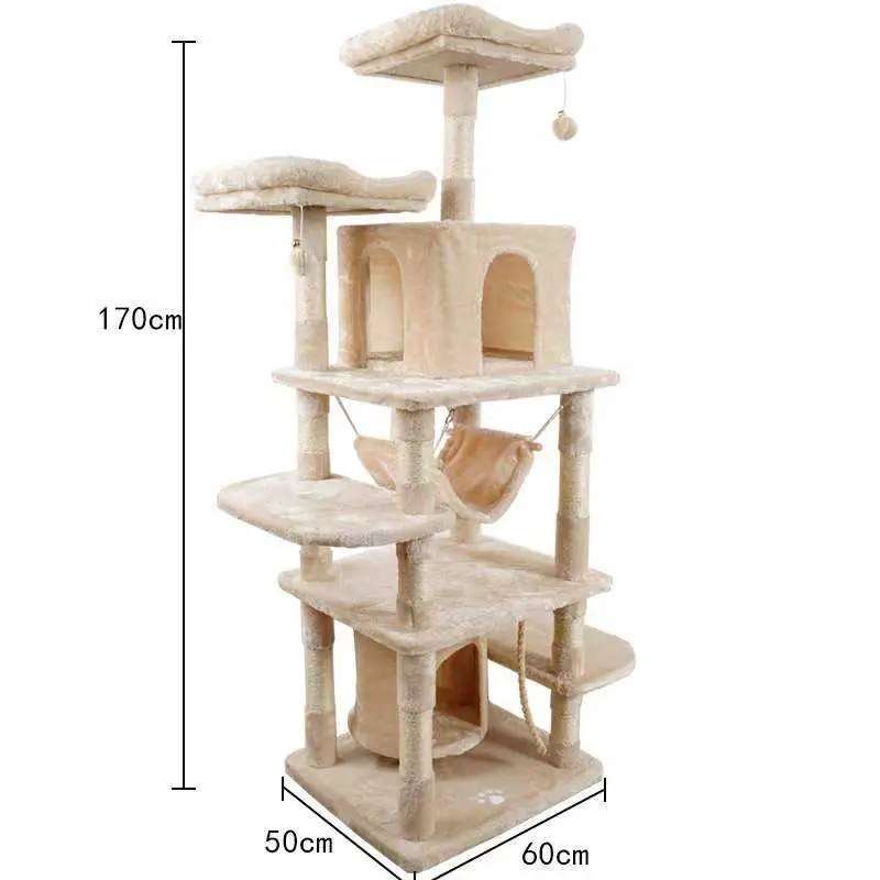 إمداد المصنع المباشر بمصنعي المعدات الأصلية (OEM) ومصنع المعدات الأصلية (ODM)، Cat Tree متعدد الوظائف منزل