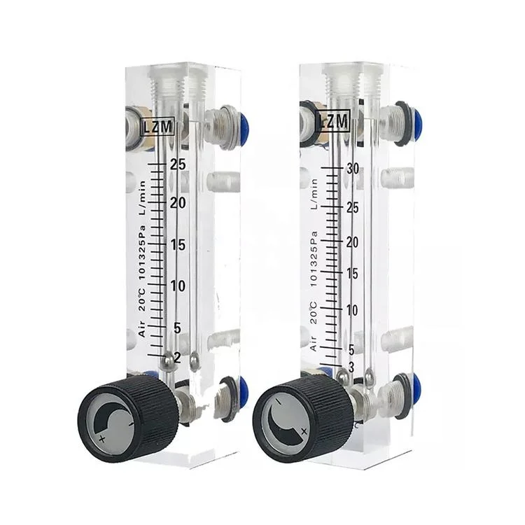 New Arrived Durable Panel Mount Nitrogen Gas Acrylic Flowmeter Water Flow Meter with Adjustment Valve