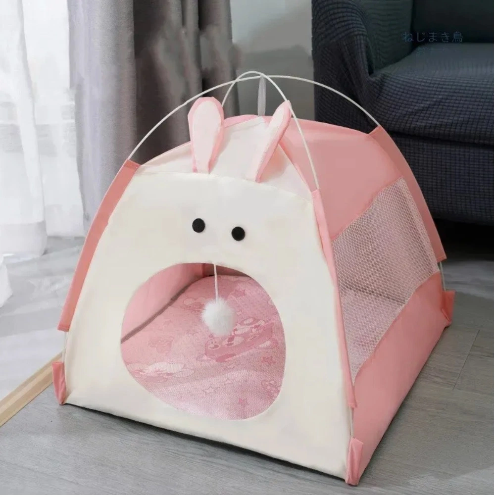 Wholesale Cute Pet Tent Portable Semi-Enclosed Outdoor Cat Tent Tunnel Pet Tent House