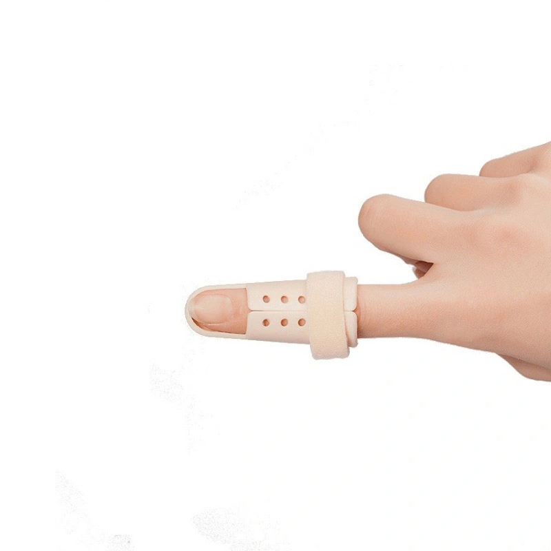 Neues Design Atmungsaktive Mallet Finger Unterstützung Soft Kunststoff Finger Unterstützung Schutz