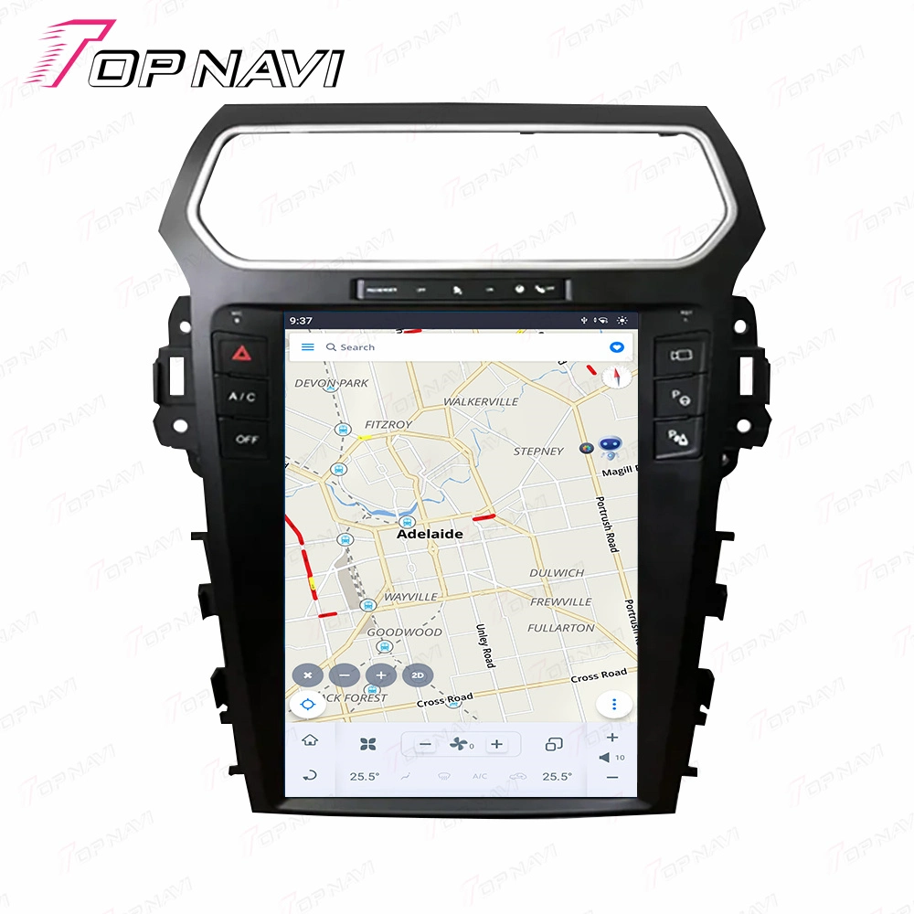 Android tactile plein écran vidéo électronique pour Ford Explorer 2011 2012 2013 2014 2015 2016 4+64GO GPS voiture caméra arrière sans fil View Multimedia Player