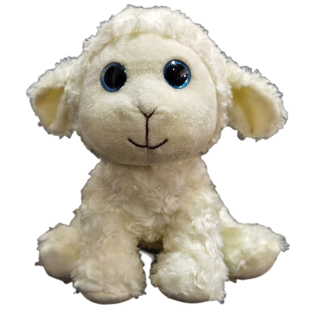 Los niños personalizado mayorista de juguetes de felpa suave crema de 25cm sentado Sheep la oveja de peluche de regalo para niños juguetes para bebés Juguetes Animales