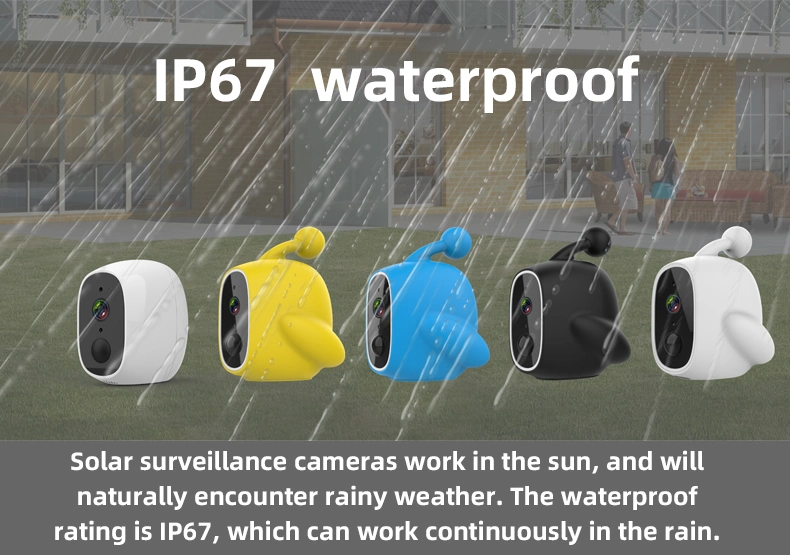 1080P Power Battery Camera Dome Mini Waterproof Solar Panel Wireless IP Camera Outdoor CCTV