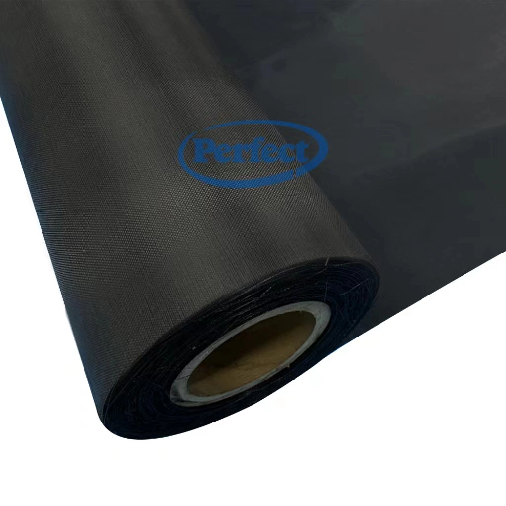 Black Glass Fabric Coated PE Bgf Insulation Foil Heat Reflective Film Lamination Foil Insulation Material