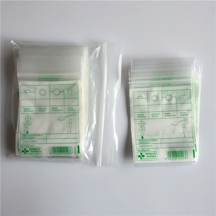 Customized Plastic Medical Zipper Bag for Pharmacy