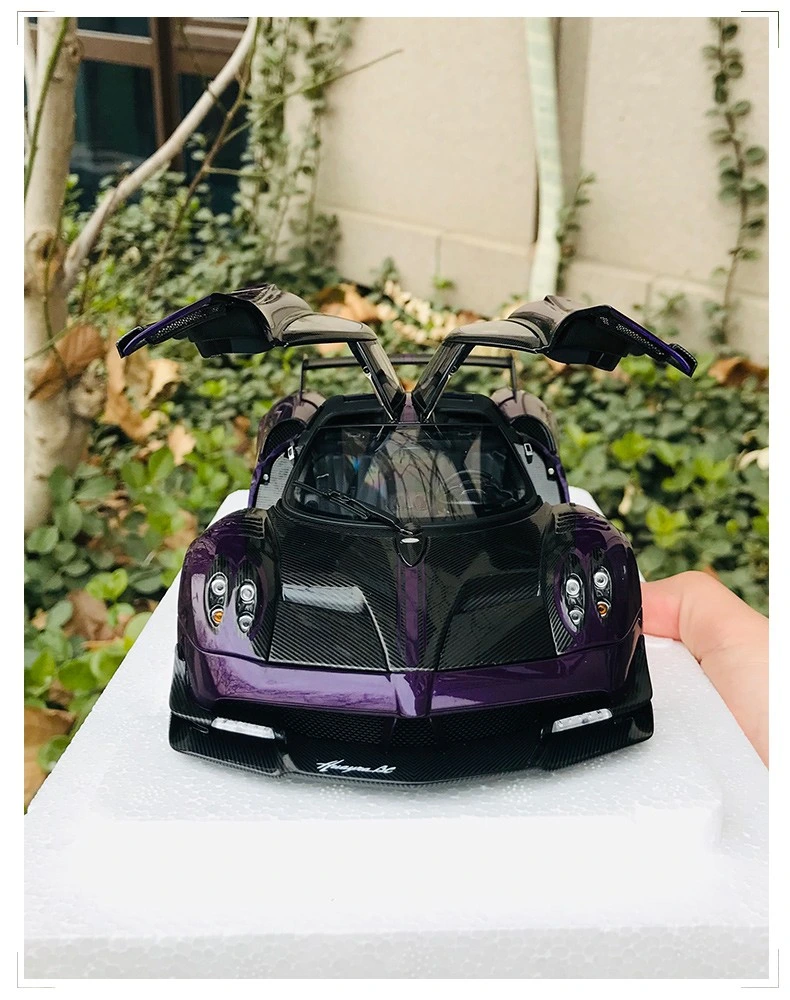 1: 18 Pagani Huayra Wind Son Huaya Bc Car Model Car Model Sports Car Collection Gift Purple