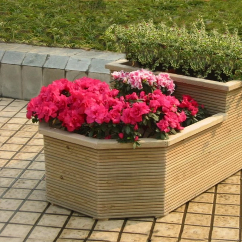 Garden Planter Furniture Outdoor WPC Waterproof Aluminium Alloy Flower Pot