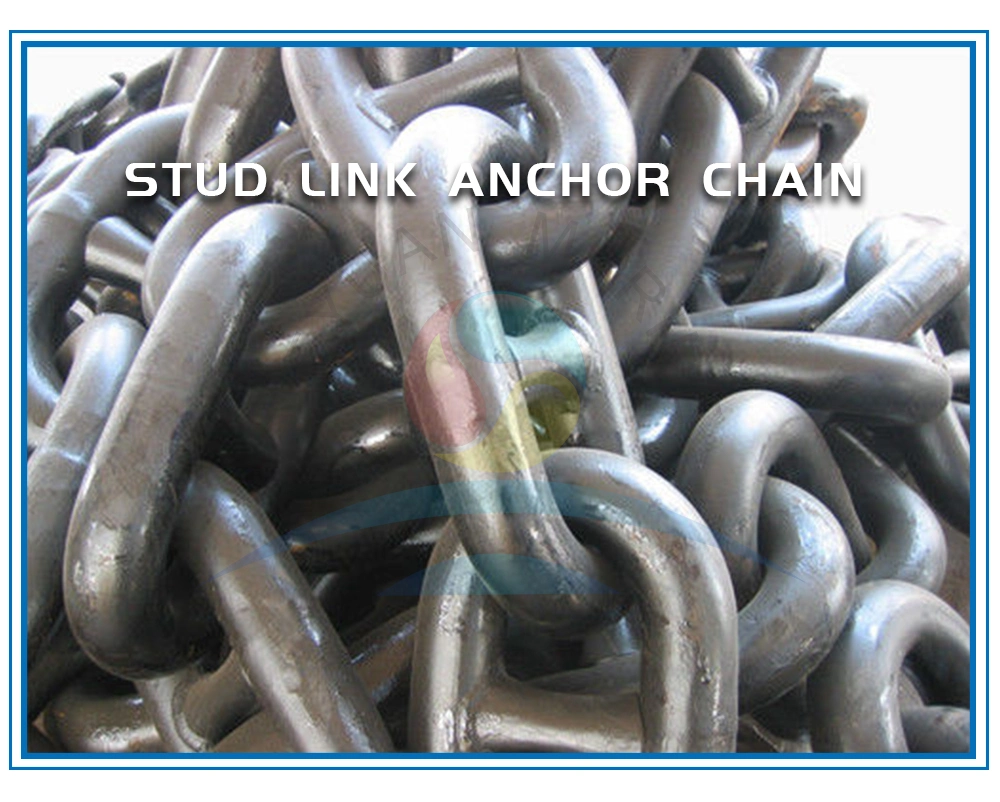 Marine Black Painted Studlink Anchor Chain