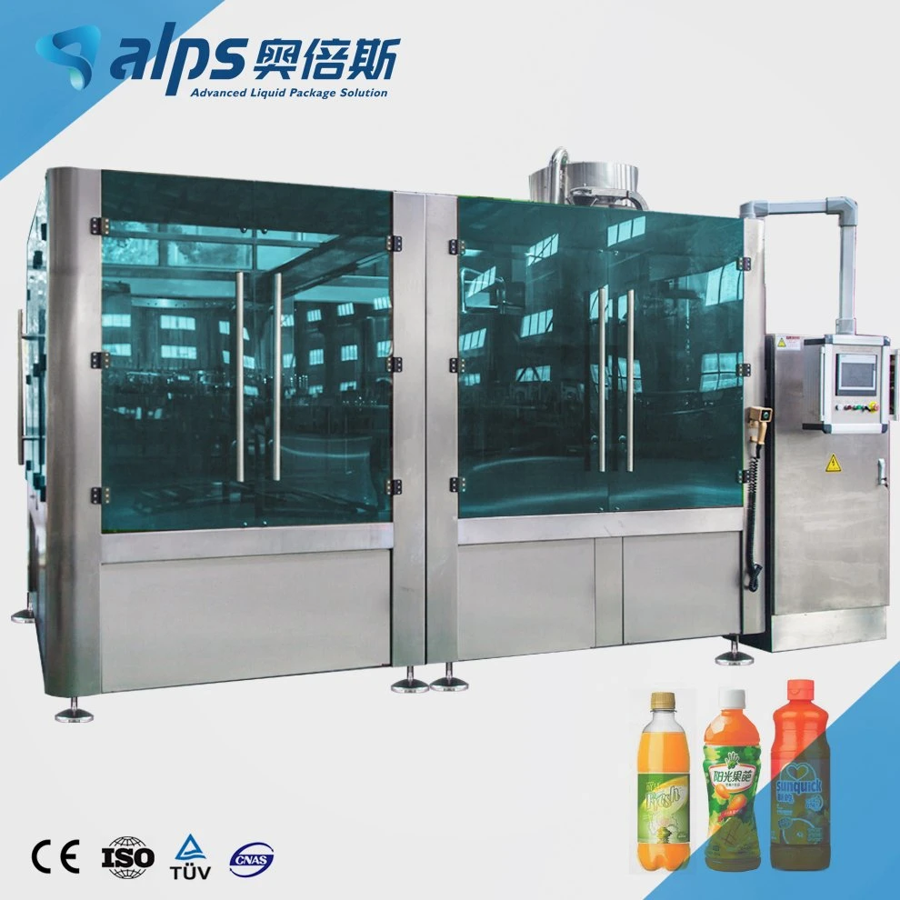 Complete 8000 Liter Per Hour Juice Beverage Bottle Filling Line / Bottling Plant