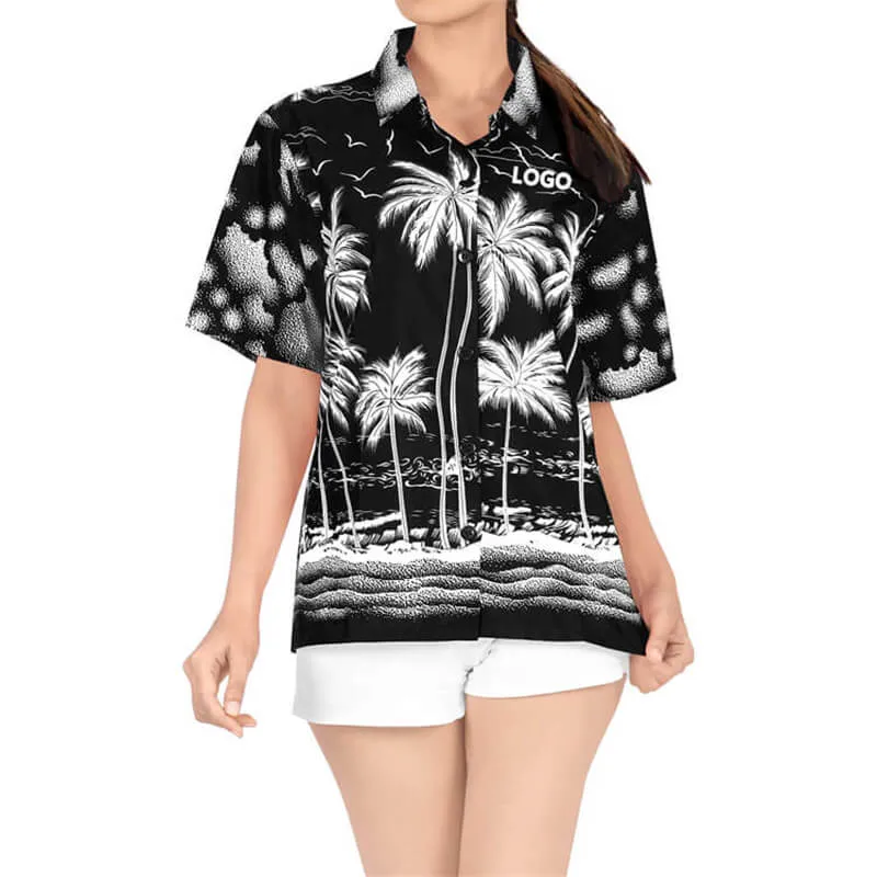 Wholesale/Suppliersubliation Beach Clothing Aloha Shirts Christmas Hawaiian Shirts for Women