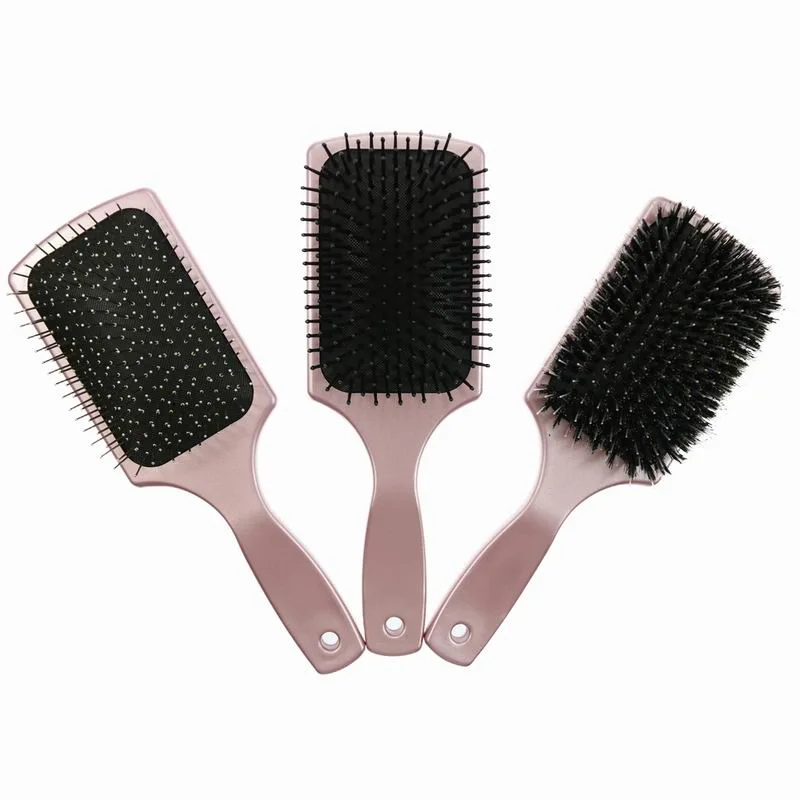 Professional Custom Rose Gold Paddle Hair Brush Extension for Women