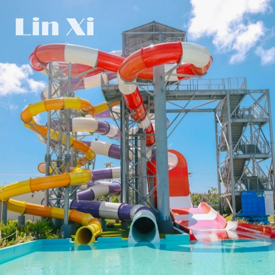 Customized New Adult Water Park Equipment, Children's High-Altitude Fiberglass Skateboard Slide