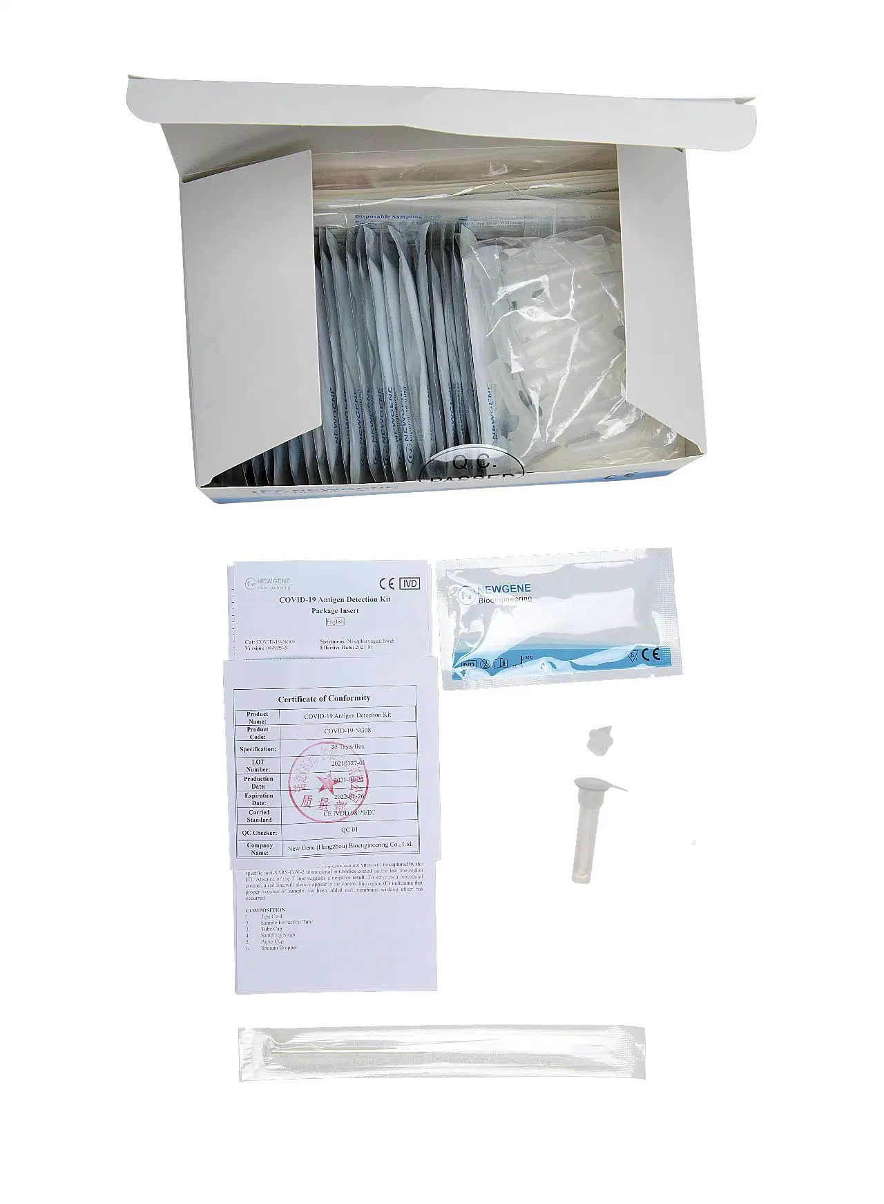 High Accuracy Antigen Test Kit Ivd Rapid Test Kit Newgene Rapid Test with CE Certificate