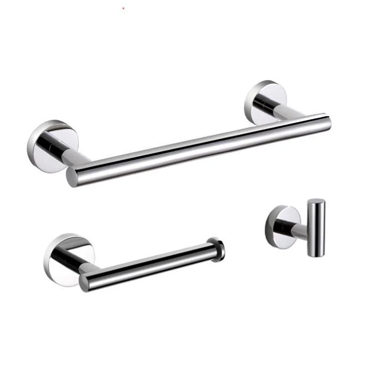 Bathroom Products 3 Pieces Stainless Steel Wall Robe Hook Accessory Set