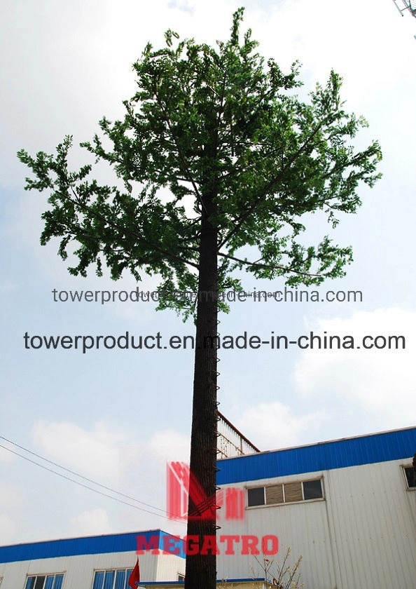 Camouflage Tree Antenna Cover and Supports for Telecom