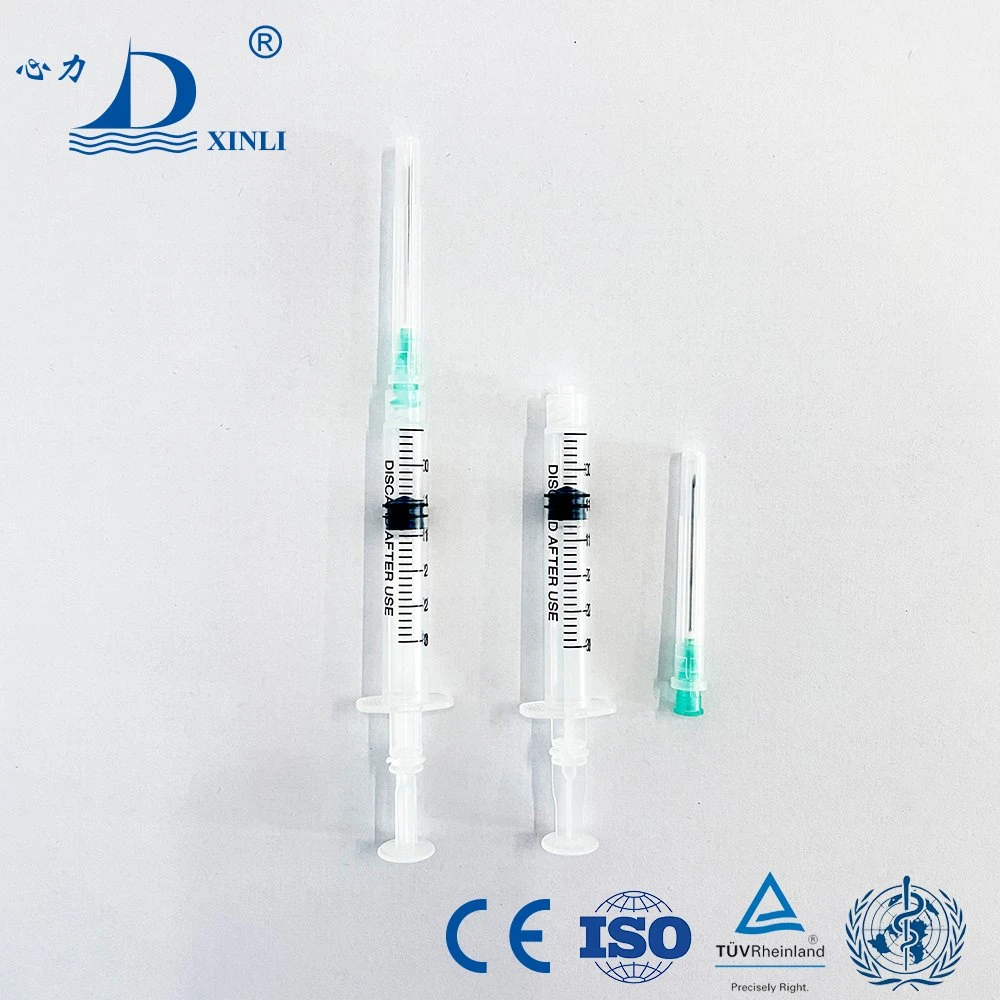 Ad Auto Disabled Syringe 0.5/3/5ml Disposable Auto Lock Syringe with Needle for Vaccine