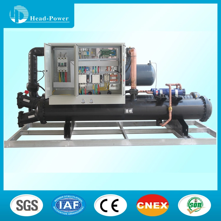 420kw 500kw 540kw Industrial Air Conditioner 150ton Water Cooled Screw Water Chiller