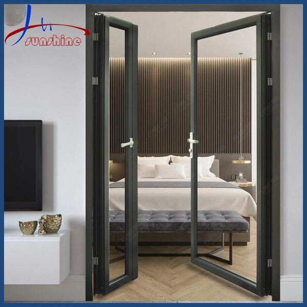 High quality/High cost performance Thermal Break Aluminum Door Double Panel Design