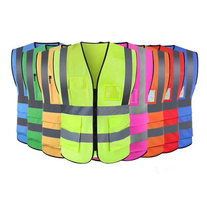 Chaqueta de seguridad Construcción Trabajo de alta visibilidad ropa reflectante Seguridad reflectante Chaleco de seguridad