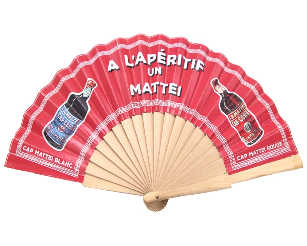 Custom Cloud Pattern Wood Hand Fan for Wholesale Wooden Hand Fan